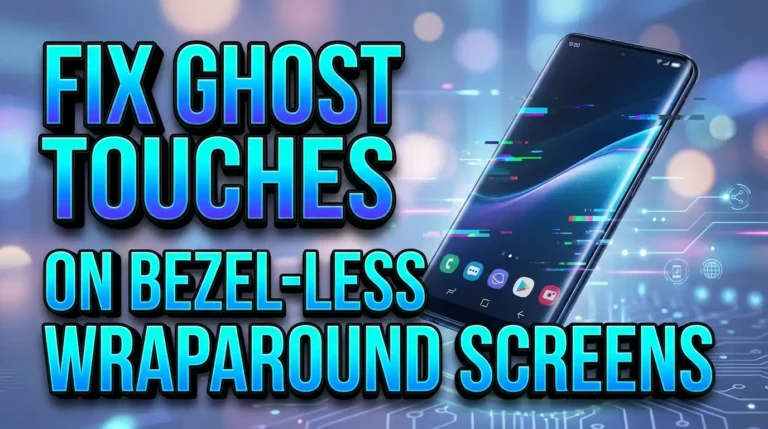 How To Fix Ghost Touches On Bezel Less Wraparound Smartphone Screens?