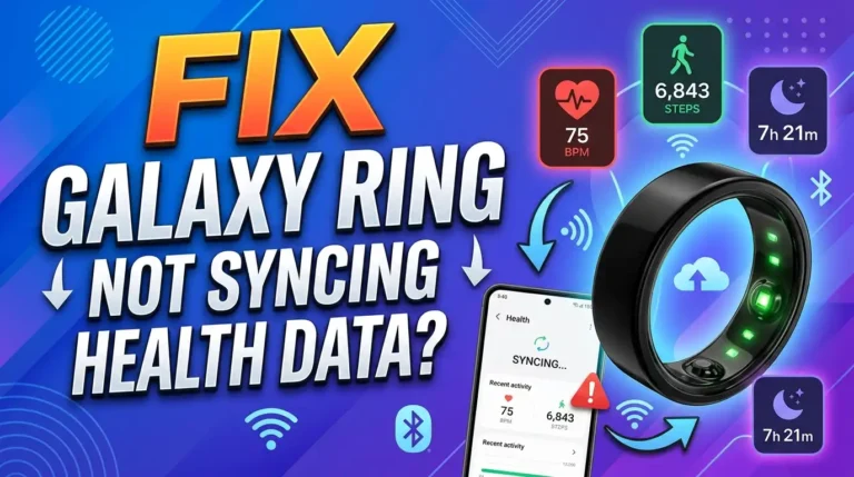 How to Troubleshoot Galaxy Ring Not Syncing Health Data?