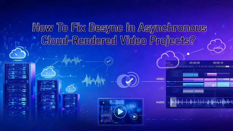 How To Fix Desync In Asynchronous Cloud Rendered Video Projects?