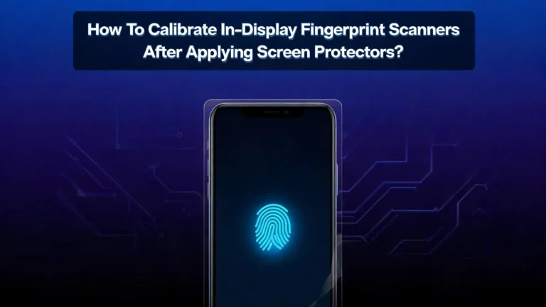 How To Calibrate In Display Fingerprint Scanners After Applying Screen Protectors?