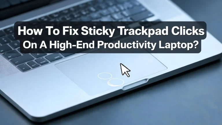 How To Fix Sticky Trackpad Clicks On A High-End Productivity Laptop?
