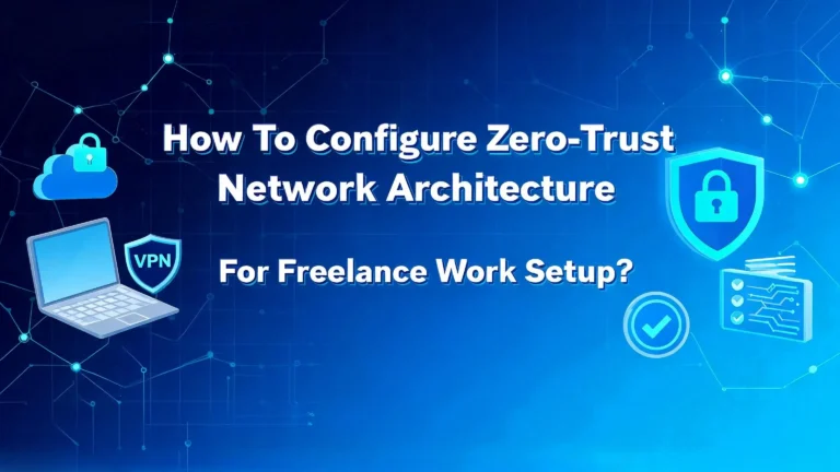 How To Configure Zero Trust Network Architecture For Your Freelance Work Setup?