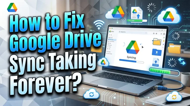 How to Fix Google Drive Sync Taking Forever?