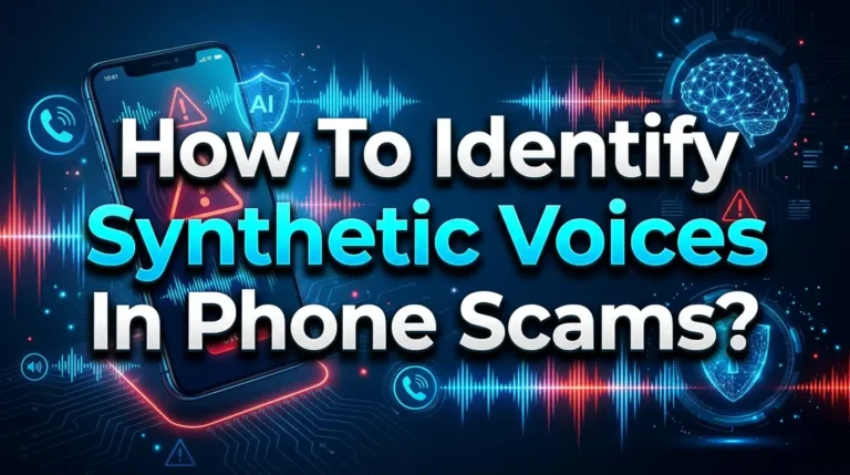 How To Identify Synthetic Voices In Phone Scams?
