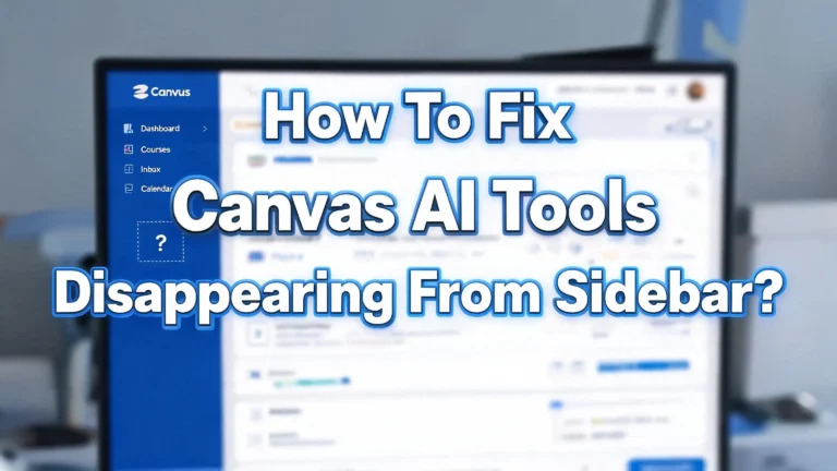 How To Fix Canvas AI Tools Disappearing From Sidebar?