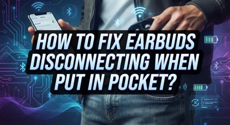 How To Fix Earbuds Disconnecting When Put In Pocket?