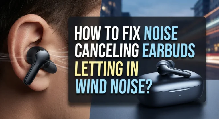 How To Fix Noise Canceling Earbuds Letting In Wind Noise?