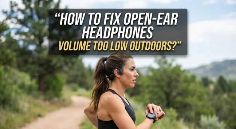 How To Fix Open-Ear Headphones Volume Too Low Outdoors?