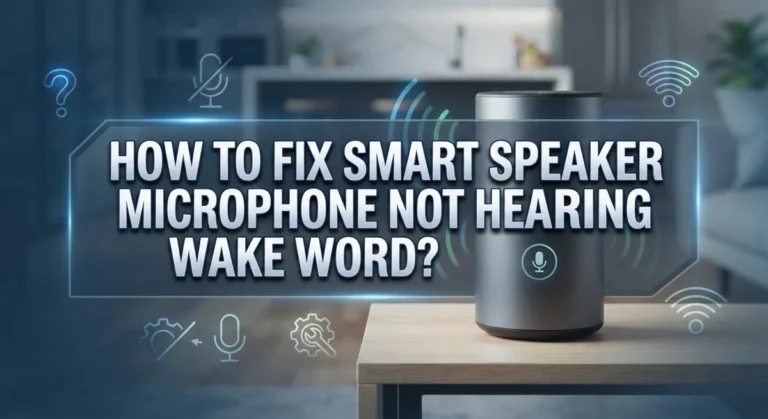 How To Fix Smart Speaker Microphone Not Hearing Wake Word?