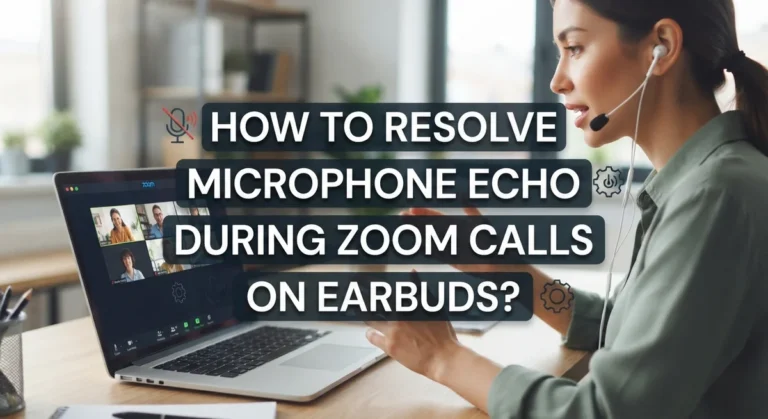 How To Resolve Microphone Echo During Zoom Calls On Earbuds?