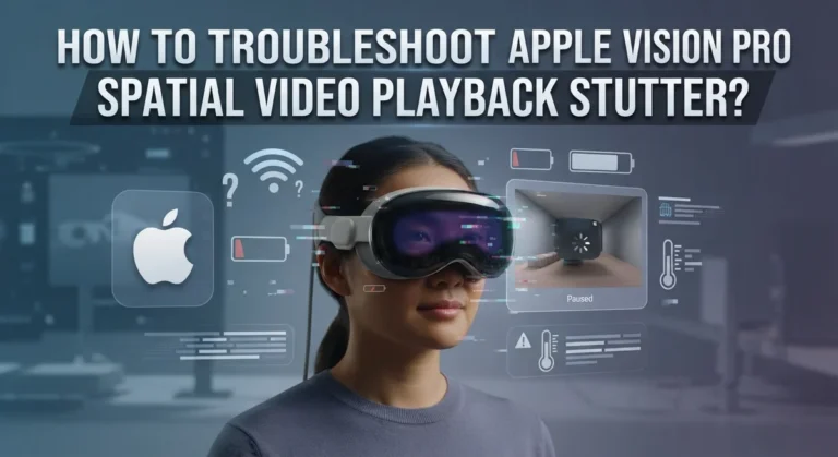 How To Troubleshoot Apple Vision Pro Spatial Video Playback Stutter?