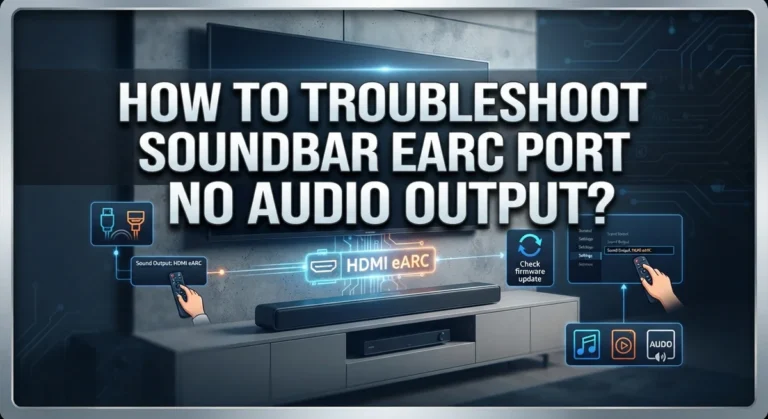 How To Troubleshoot Soundbar eARC Port No Audio Output?